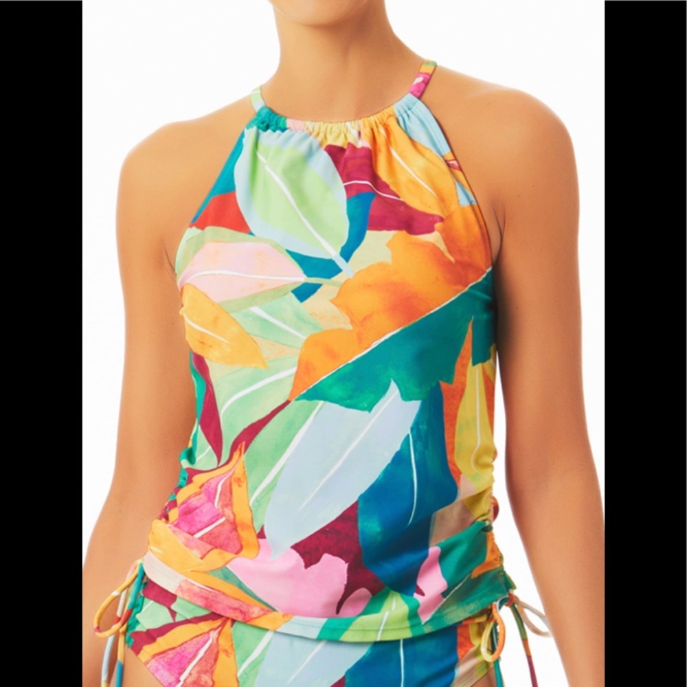 New with Tags Floral TANKINI top Womens Small 4/6 Gorgeous colors